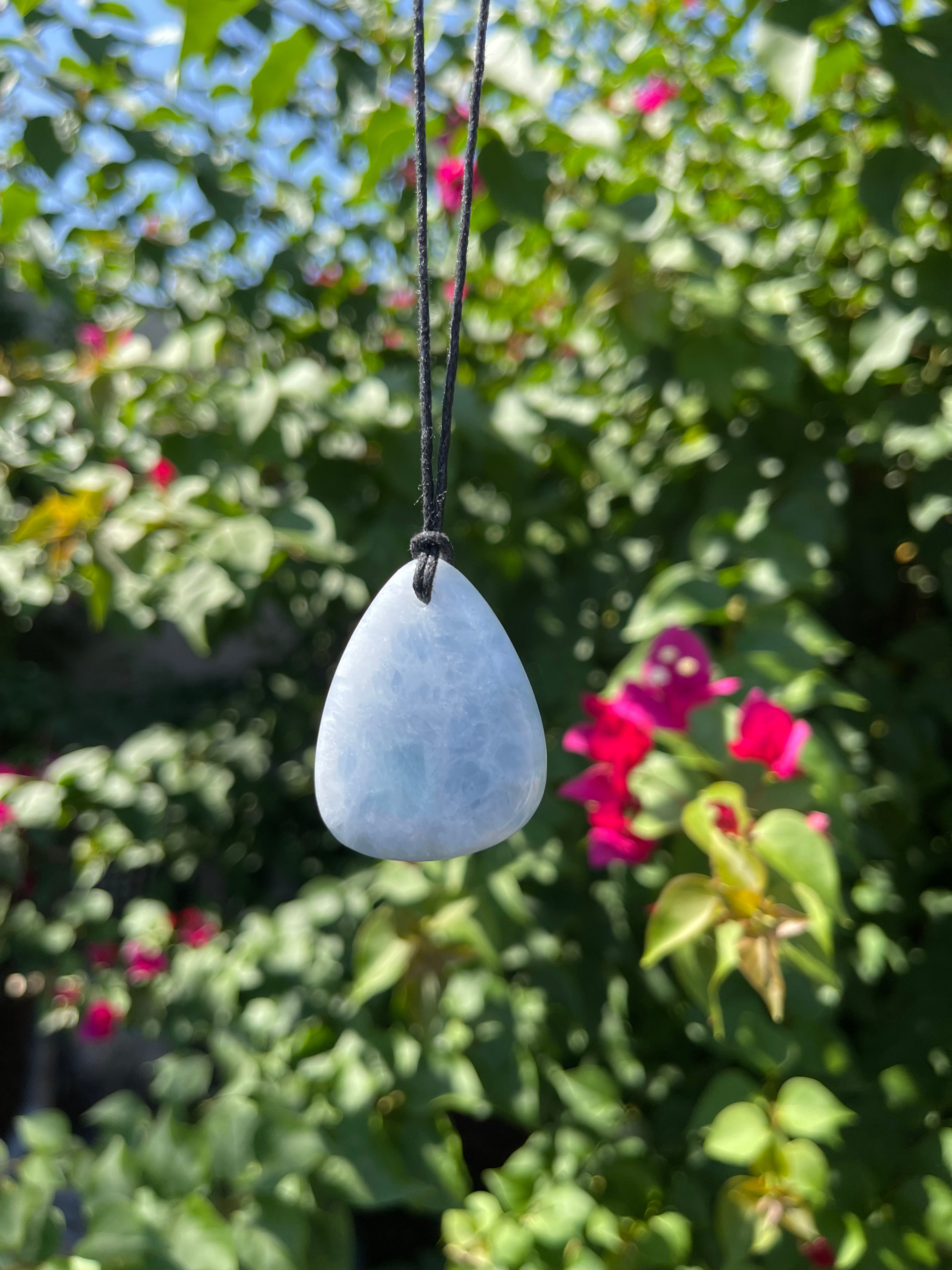 Celestite Teardrop Necklace