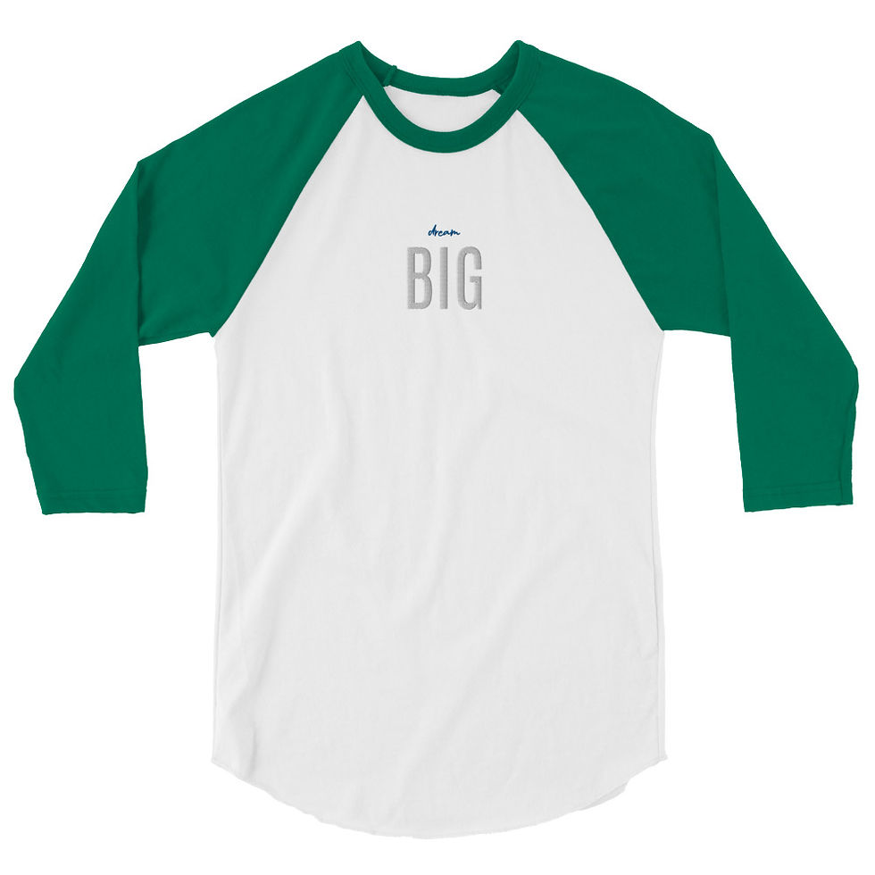 Thumbnail: Dream Big 3/4 sleeve shirt Unisex