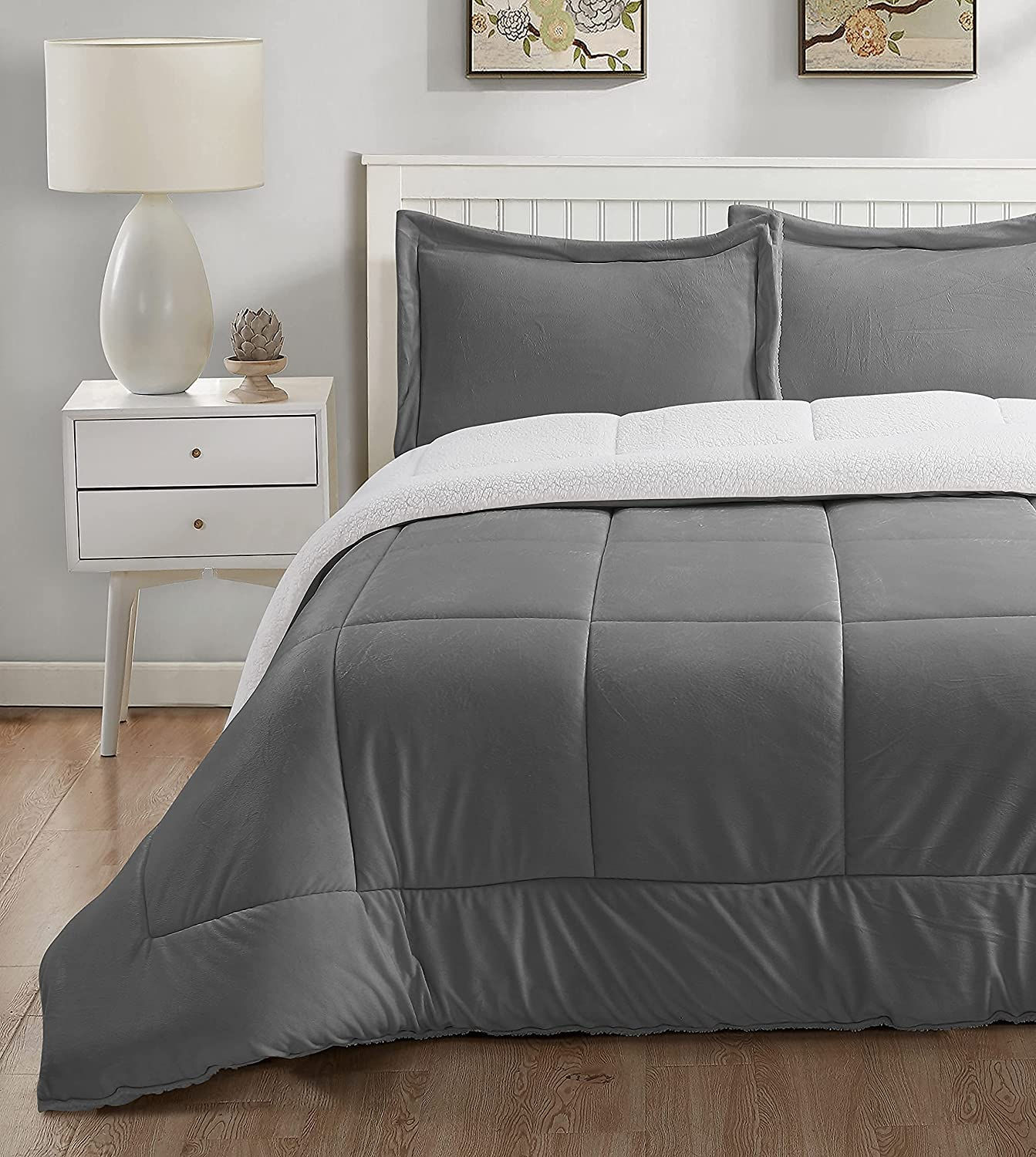 EDREDÓN SHERPA DELUXE PLOMO