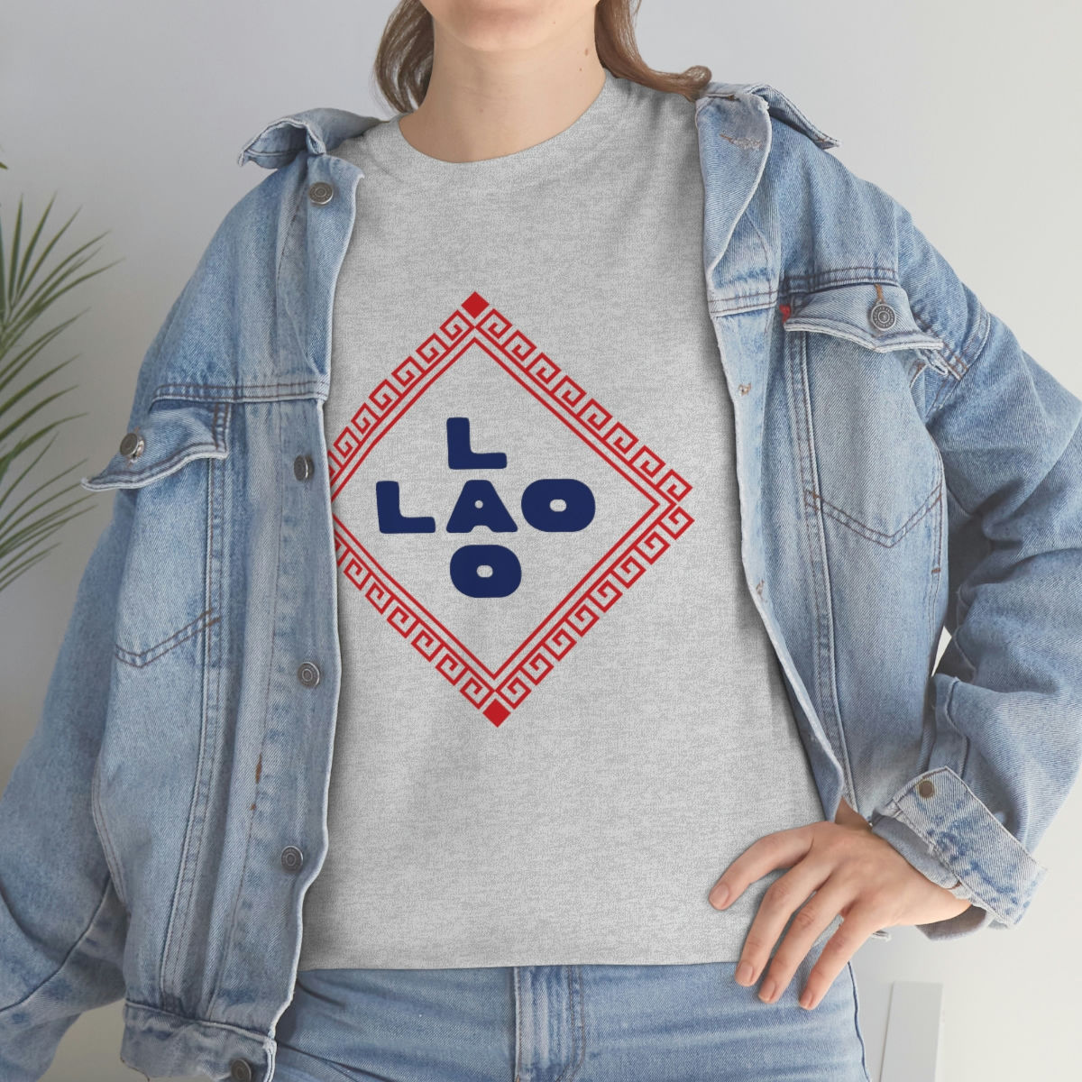 Lao Lao Food Truck Logo Unisex Heavy Cotton Tee