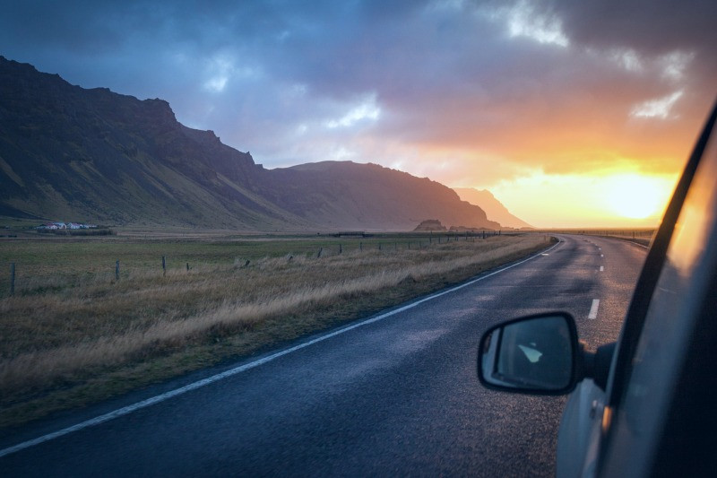 Reykjavik day trips: Ring Road sunset with full list of ideas and suggestions