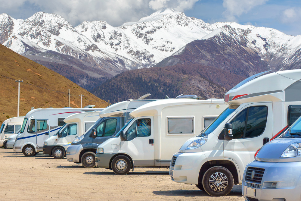 motorhome parking lot in Iceland - Driving a Motorhome in Iceland