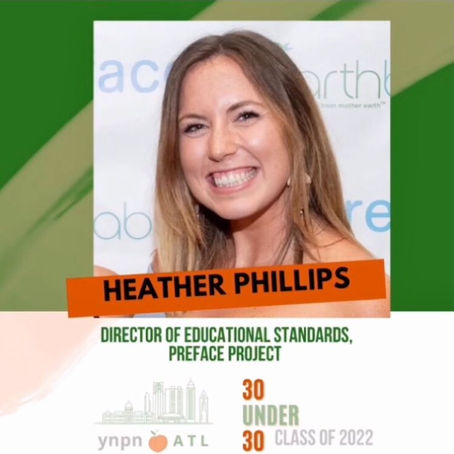 Heather Phillips, Preface's Director of Educational Standards, Named to YNPN Atlanta 30 Under 30