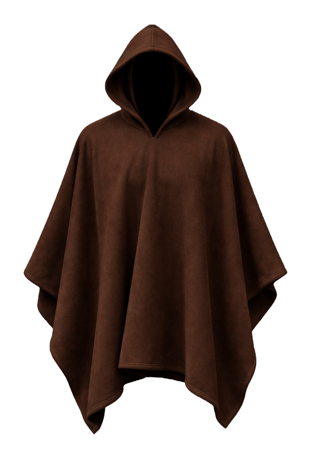 Wool Poncho Brown