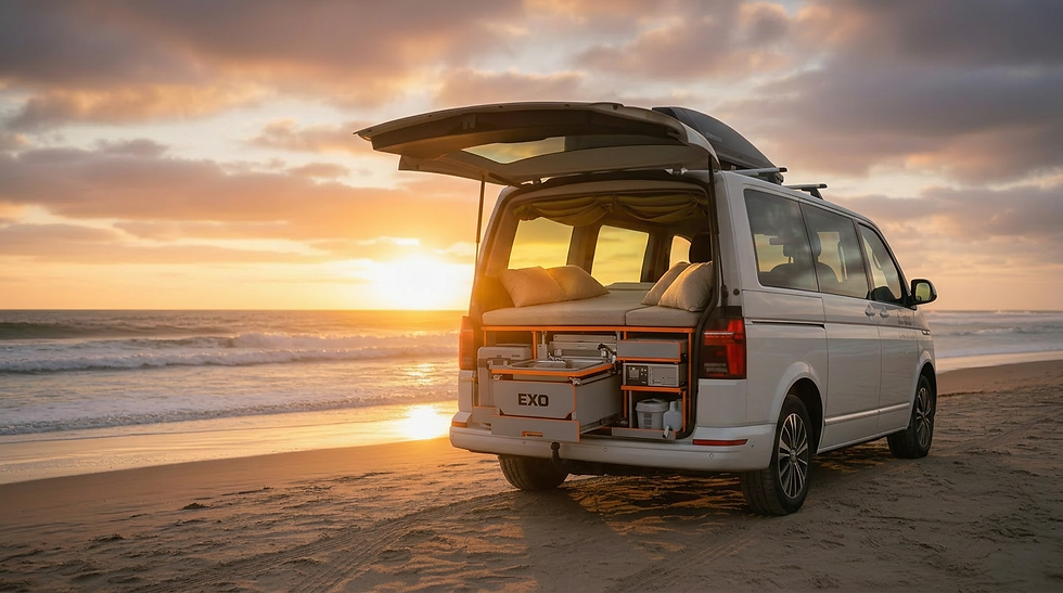 Modular camping pods for cars, SUVs, and vans