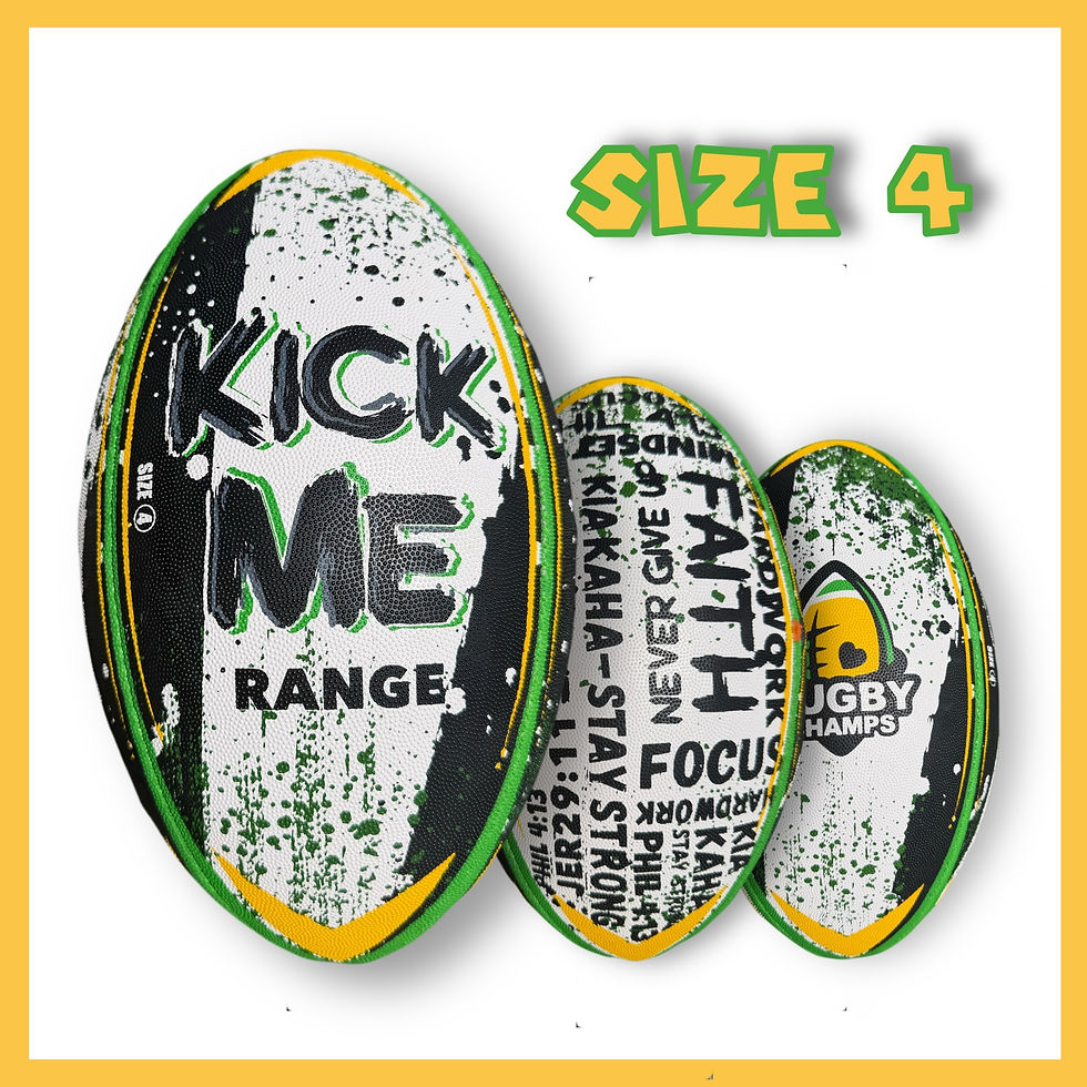 Thumbnail: Motivate “KICK ME” Kids Rugby Ball – Size 4
