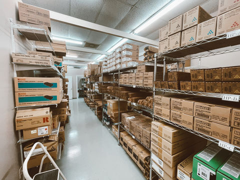 Office building warehouse containing office supplies