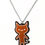 Thumbnail: Gingerbread Cat Necklace: Christmas cookie pendant