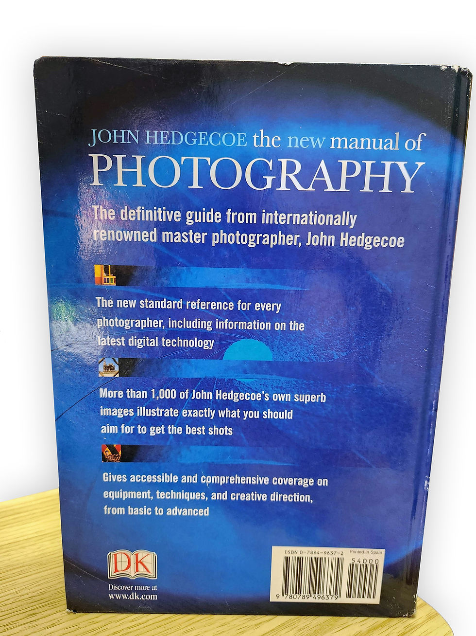 Thumbnail: "The New Manual of Photography" by John Hedgecoe, hardback book photo guide