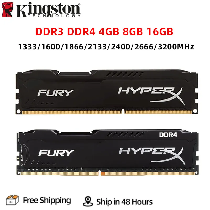 Thumbnail: HyperX Fury DDR3 DDR4 4GB 8GB 16GB 1333MHZ 1600MHZ 1866MHZ 2400MHZ 2666MHz 3200M