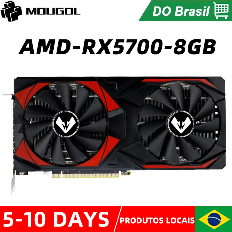 MOUGOL Graphics Card RX5700 8gb GPU PC Gaming GDDR6 Memory 7nm 256Bit PCIEx16 4.