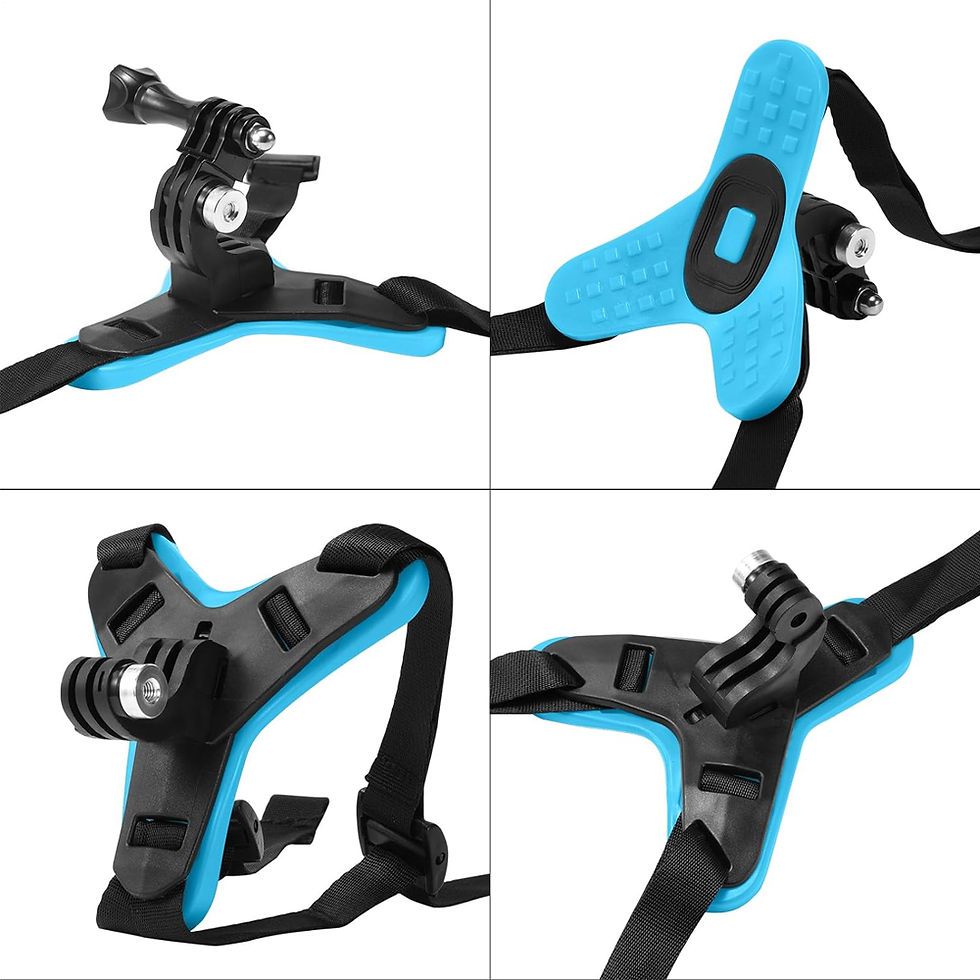 Thumbnail: Motorcycle Helmet Chin Strap Mount for GoPro Hero 13 12 11 10 9 8 DJI Osmo Insta