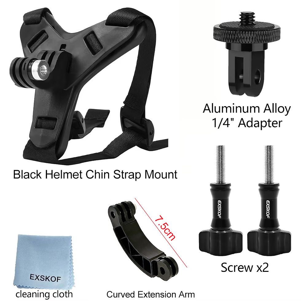 Thumbnail: Motorcycle Helmet Chin Strap Mount for GoPro Hero 13 12 11 10 9 8 DJI Osmo Insta