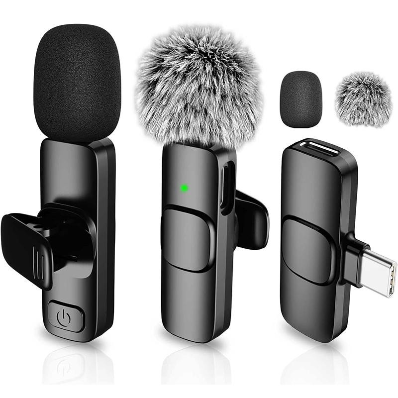 Wireless Lavalier Lapel Microphone for iPhone, iPad, Mini Video Recording Mic fo