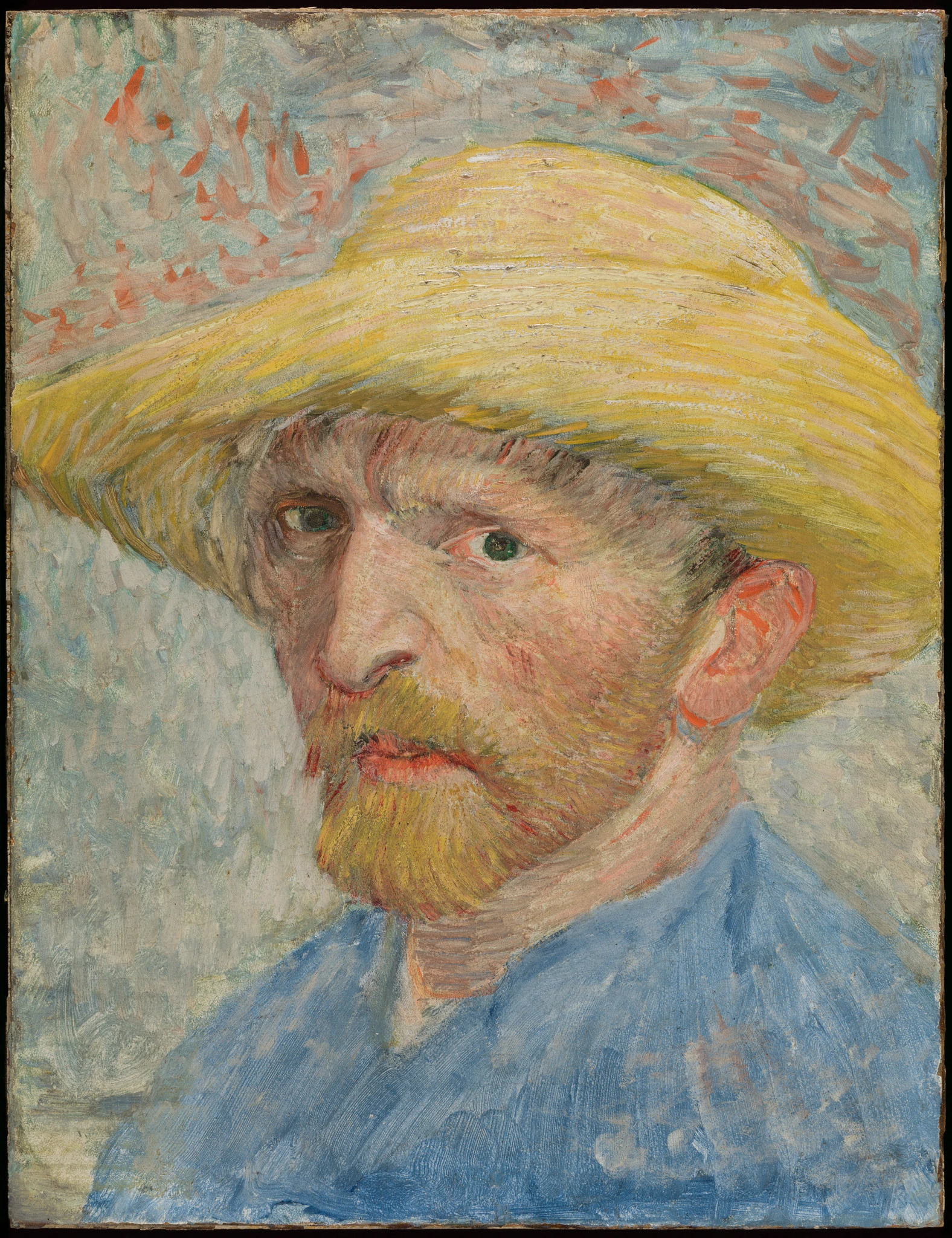 Van Gogh in a straw hat