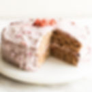 Strawberry vegan cake