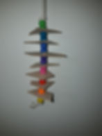 Capitaine Crochu | jouet en cuir vegetal - jouet perruche - bouts d'cuir