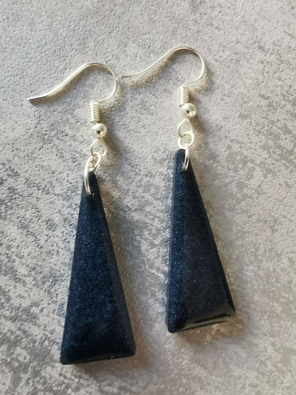 Resin Triangle Earrings