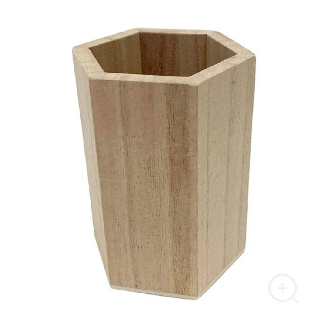 Wooden Pencil Pot