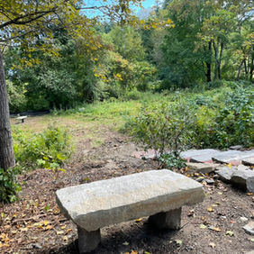 Recycled Granite Bench forms the Ideal Lookout Spot - Pepperell, MA 