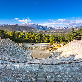 The ancient theater of Epidaurus (or _Epidavros_), Argolida prefecture, Peloponnese, Greec