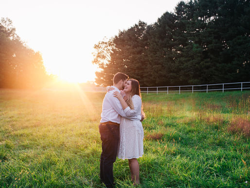 Rustic Sunset Engagement | Catherine + Kyle | Annapolis Wedding Photographer