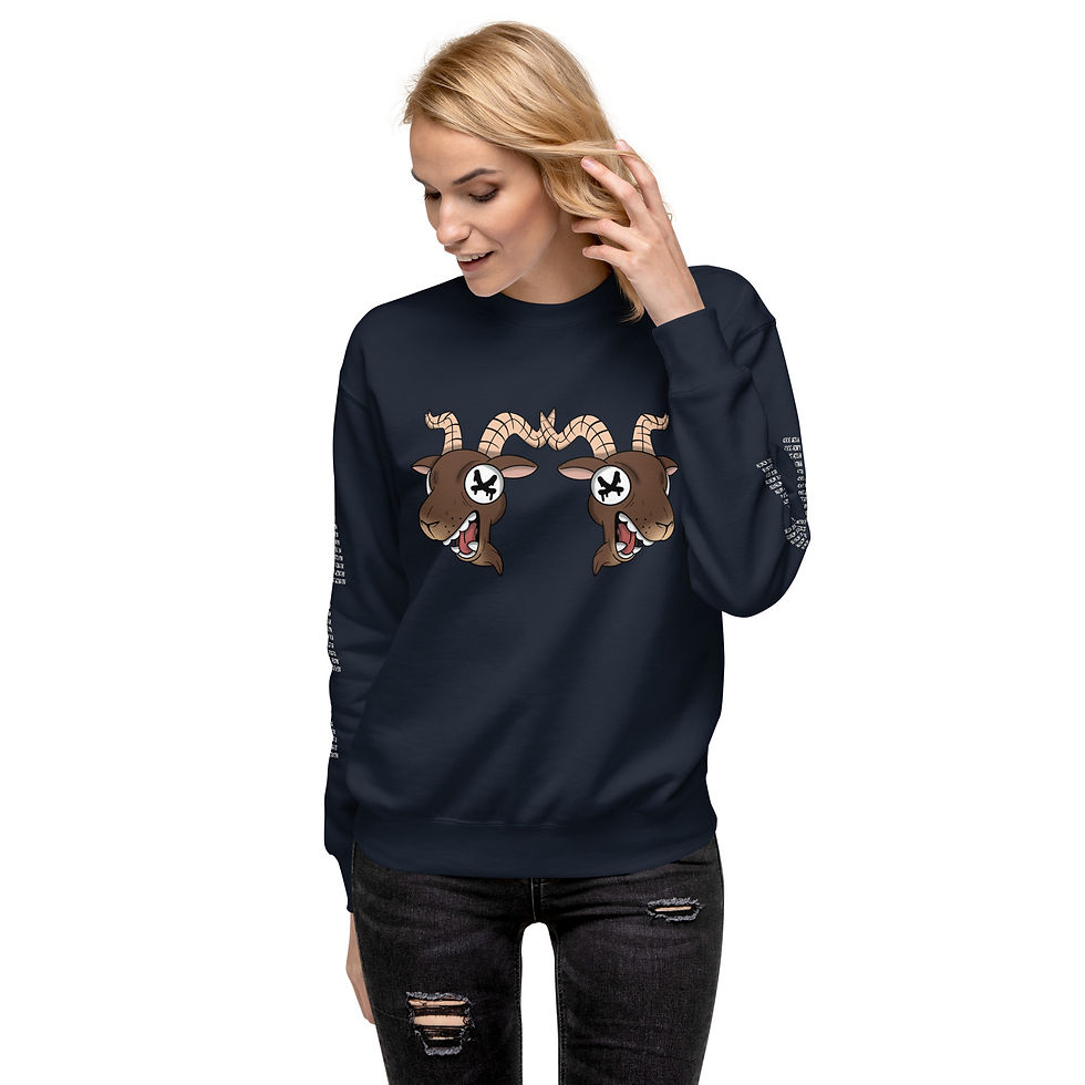 Thumbnail: GOAT Unisex Premium Sweatshirt