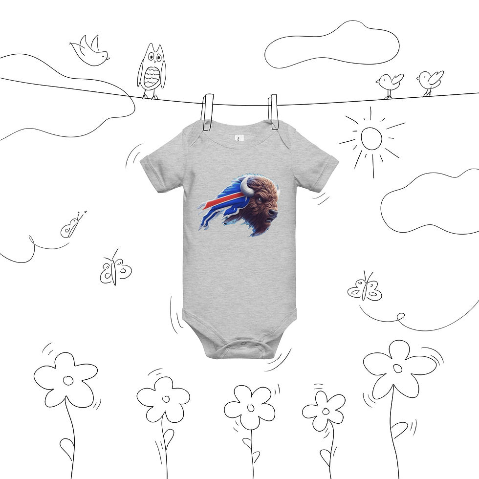 Thumbnail: Double Buffalo Baby Short Sleeve One Piece