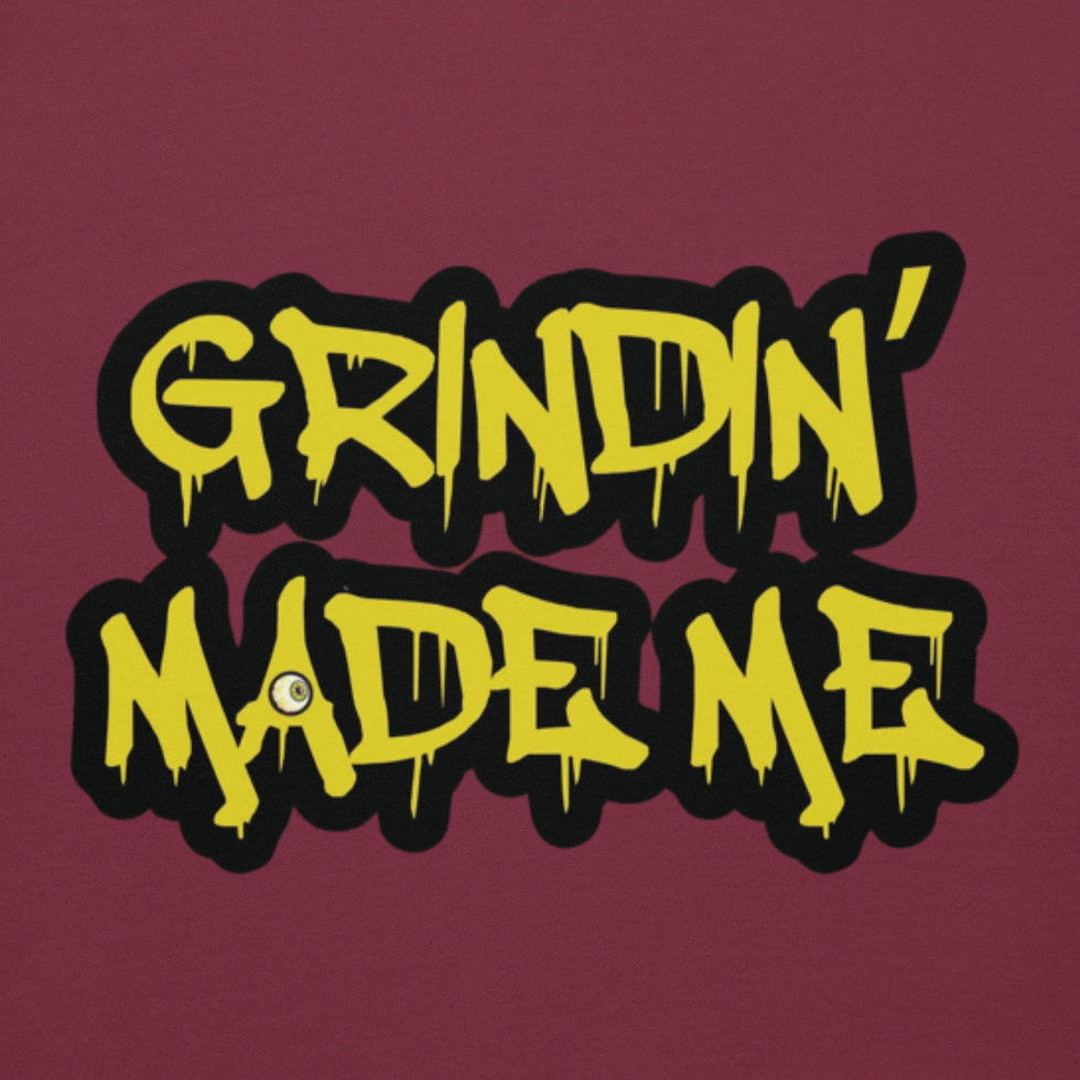 Thumbnail: Grindin’ Made Me/ Success Nutrition Facts Sheet Unisex Hoodie