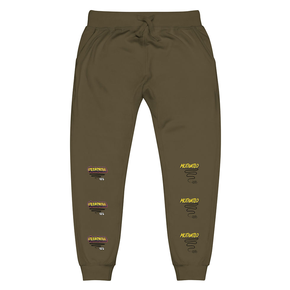 Thumbnail: Greatness/Motivated Unisex Fleece Sweatpants