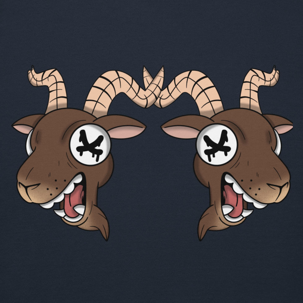 Thumbnail: Double GOAT/ I’d Rather Be Tired Than Broke Unisex Hoodie