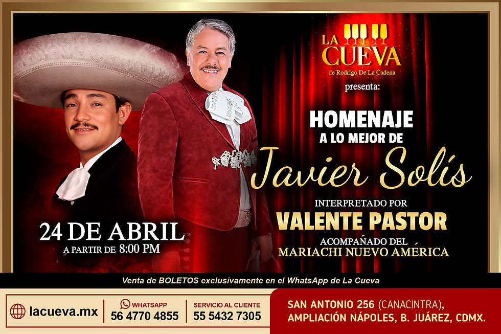 Homenaje a lo mejor de JAVIER SOLÍS en La Cueva