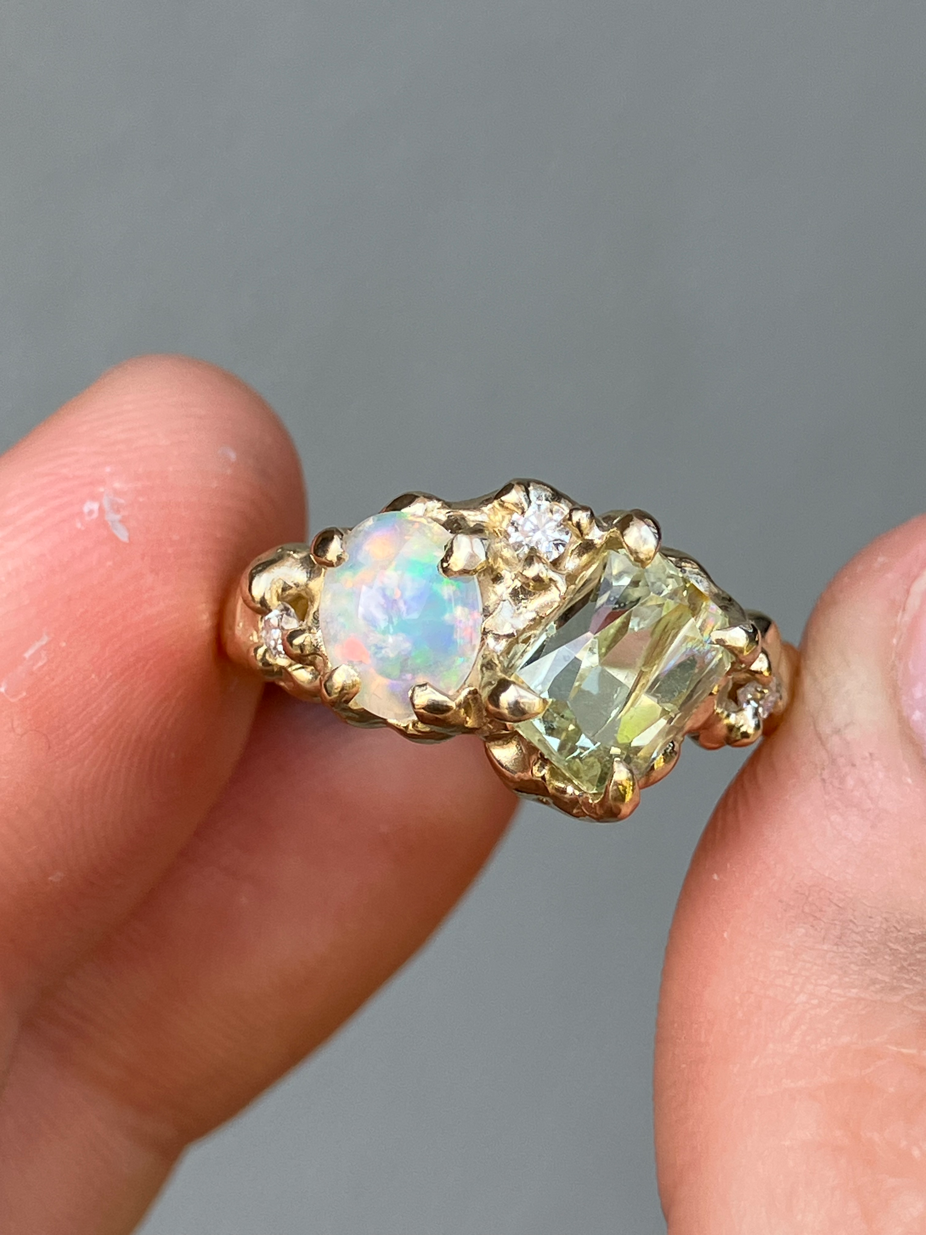 Opal tourmaline ring N1/4-O
