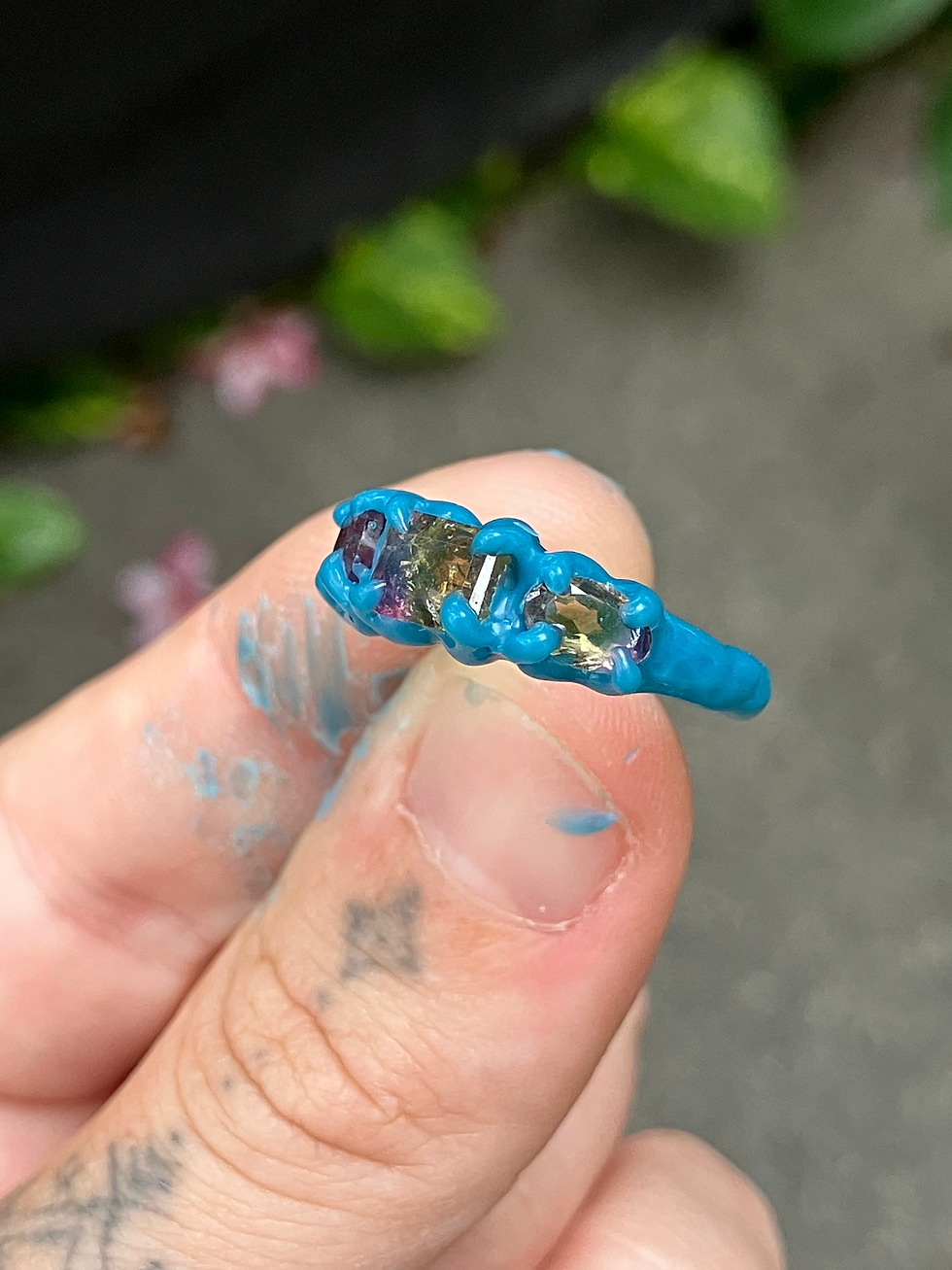 Thumbnail: Watermelon tourmaline ring 