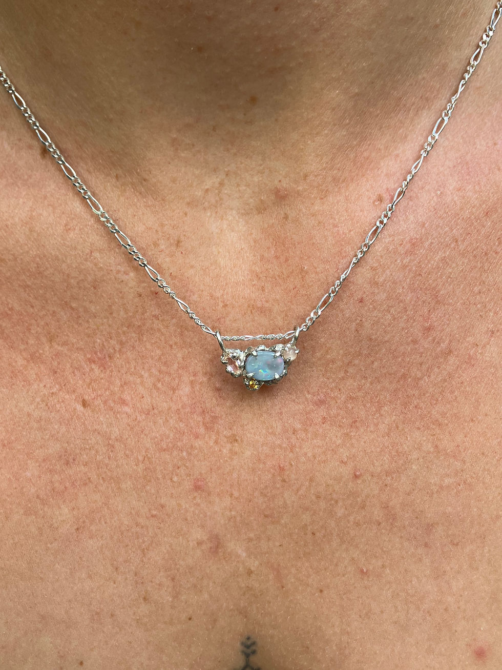 Thumbnail: Opal cluster pendant 