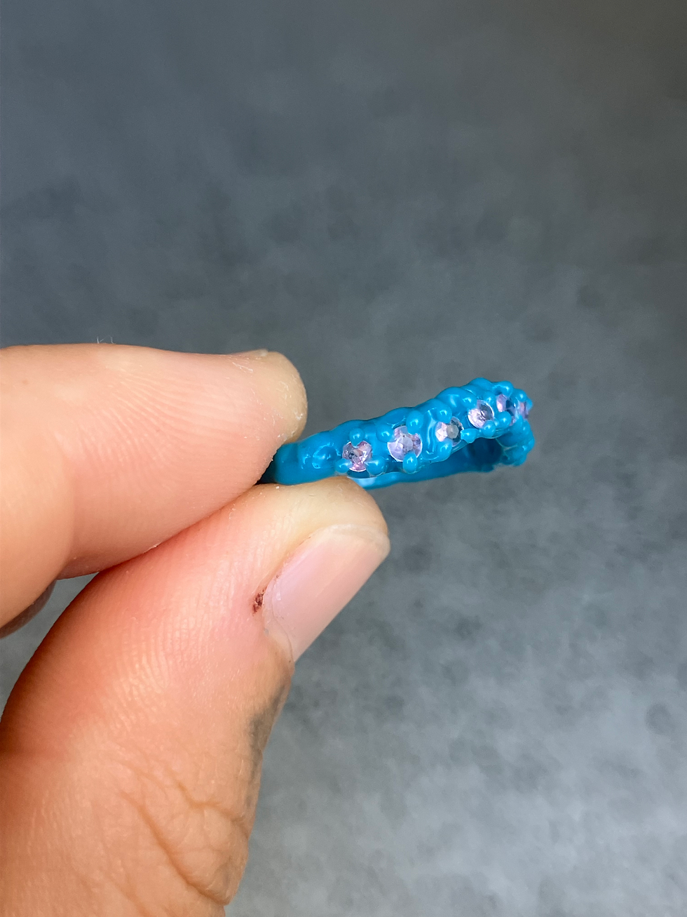 Thumbnail: Pink sapphire stacker ring 
