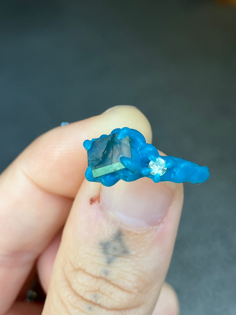 Thumbnail: Moss agate ring 