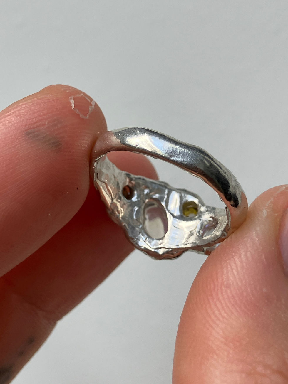 Thumbnail: Moonstone signet ring L1/2-M