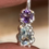 Thumbnail: Aquamarine amethyst pendant