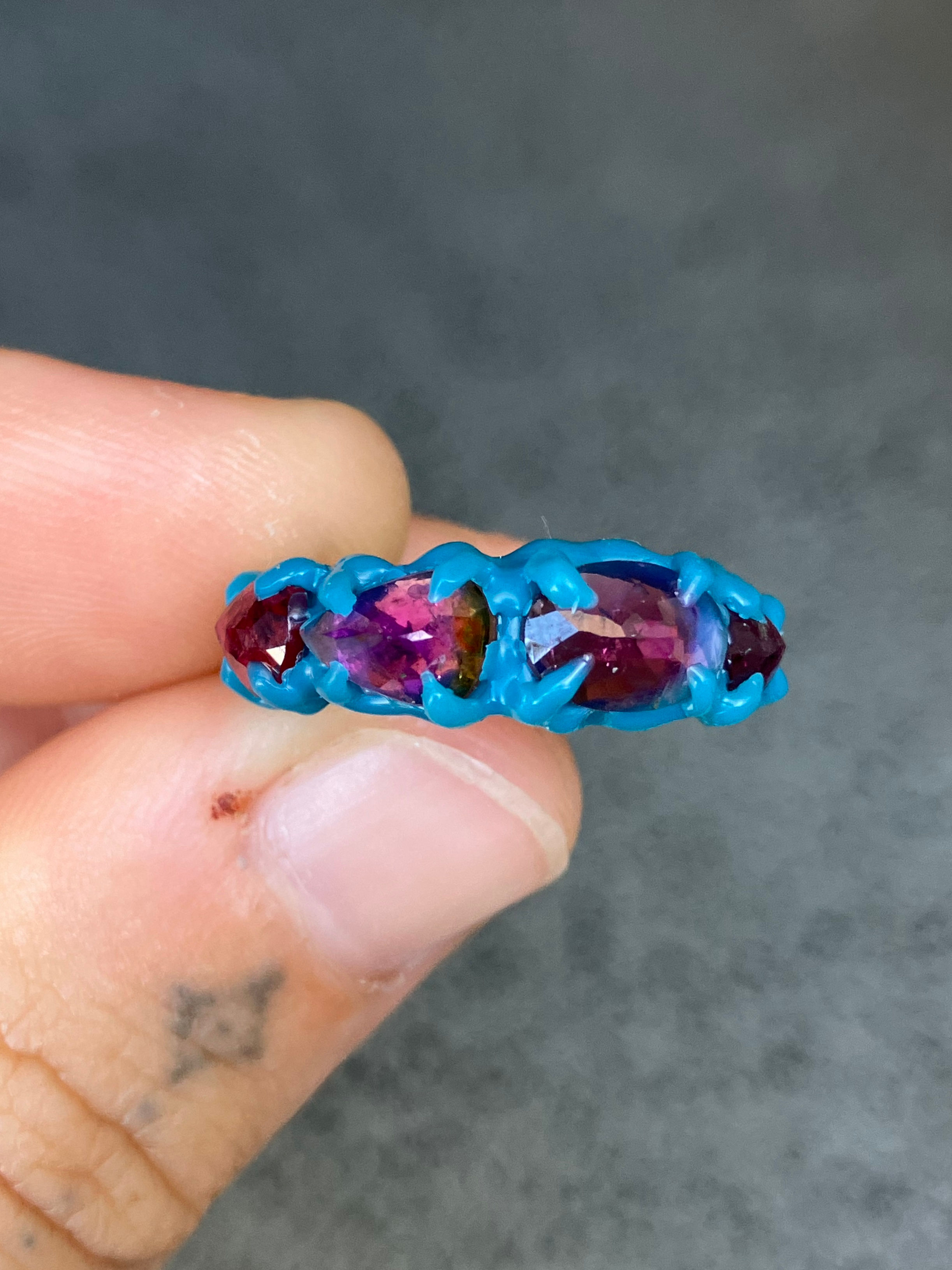 Tourmaline band ring