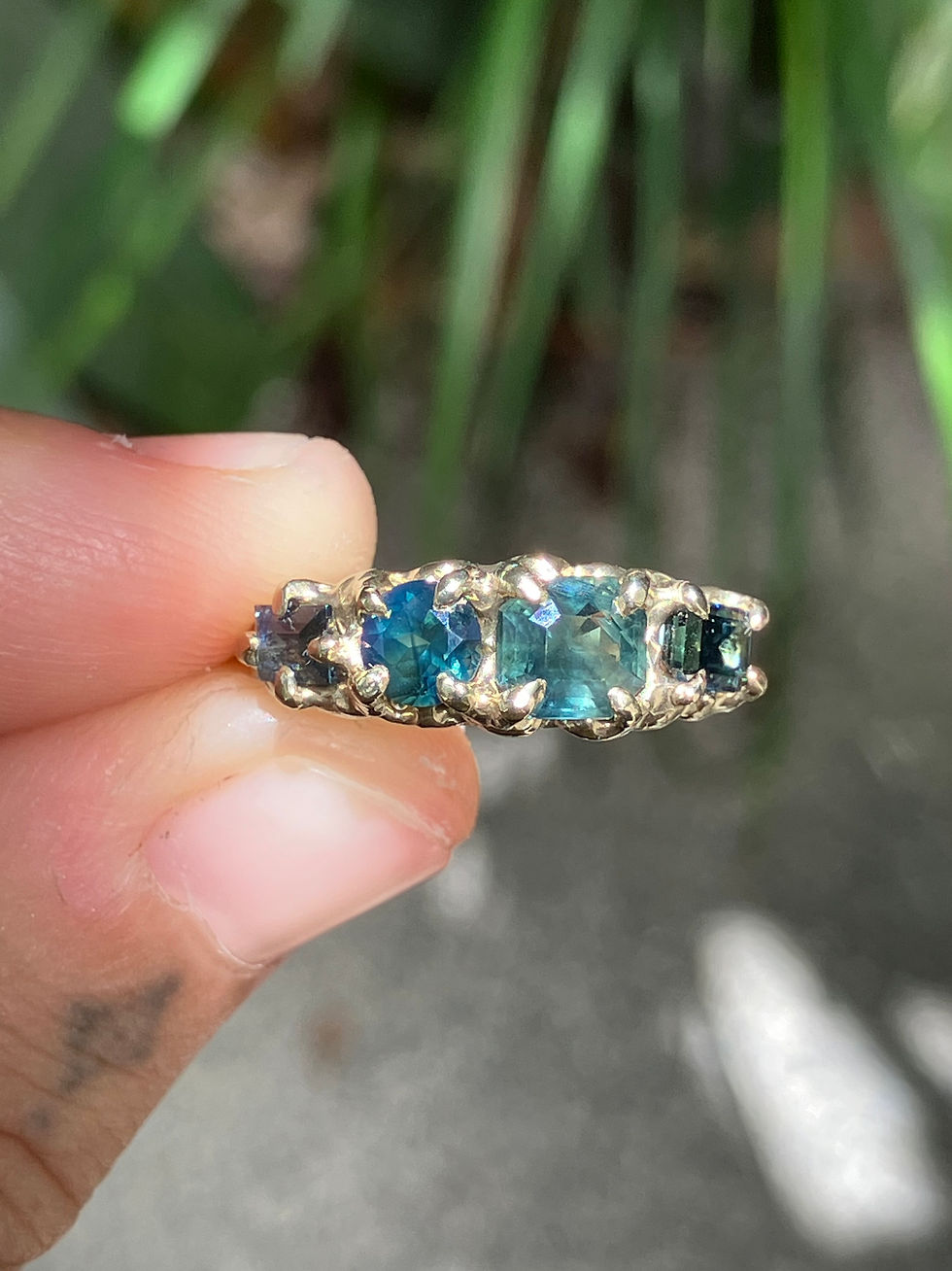 Thumbnail: Australian sapphire ring gold M3/4 / 6.5