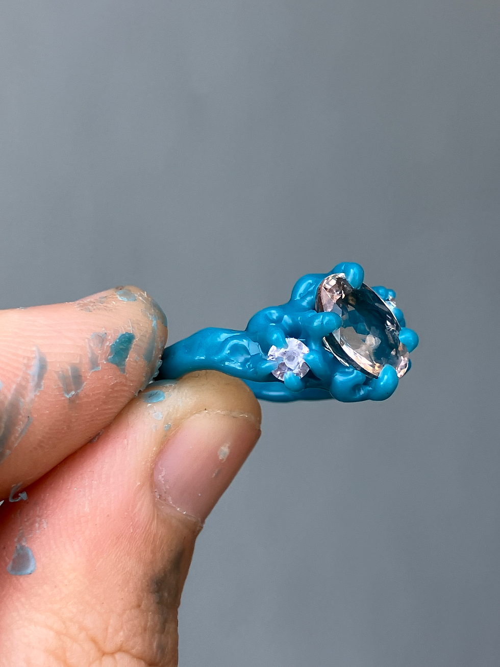 Thumbnail: Morganite sapphire ring 