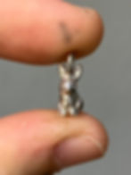 Thumbnail: Silver bunny pendant