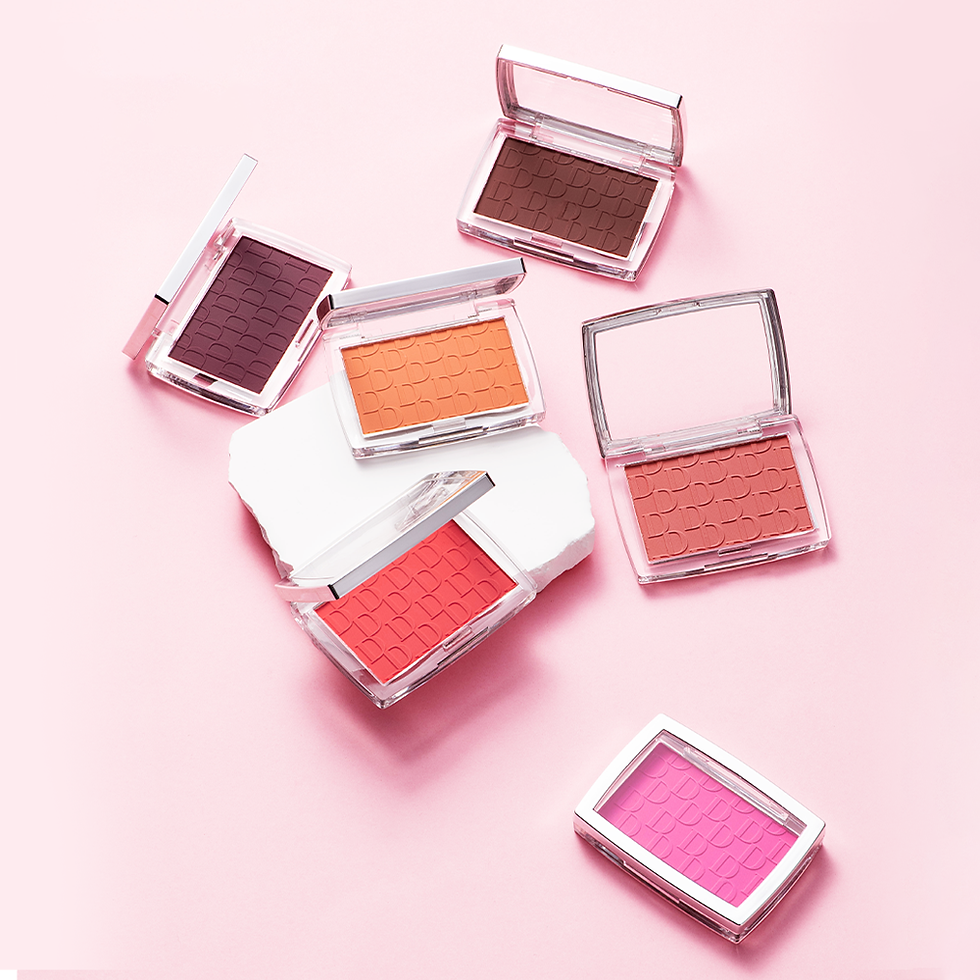 Thumbnail: Hot Matte Embossed Blush Palette Rosy Blusher Facial Blush Powder High Pigmented