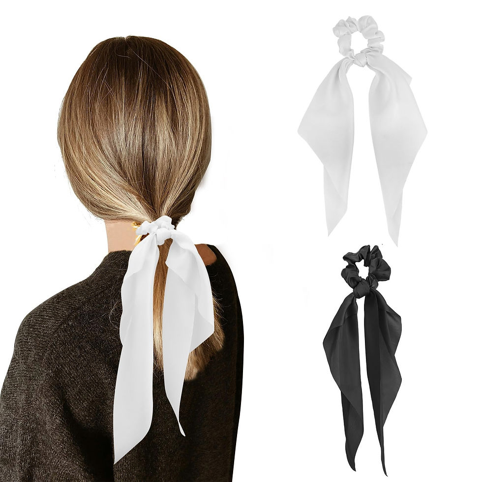 Thumbnail: Hair Scarf Scrunchie Ribbon for Hair Bow Hair Ties Christmas Hair Bows Ribbon Ha