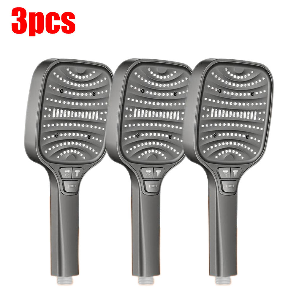 Thumbnail: VILOYI 8-Mode Turbo Pressure Handheld Shower Head, Water Saving Filter
