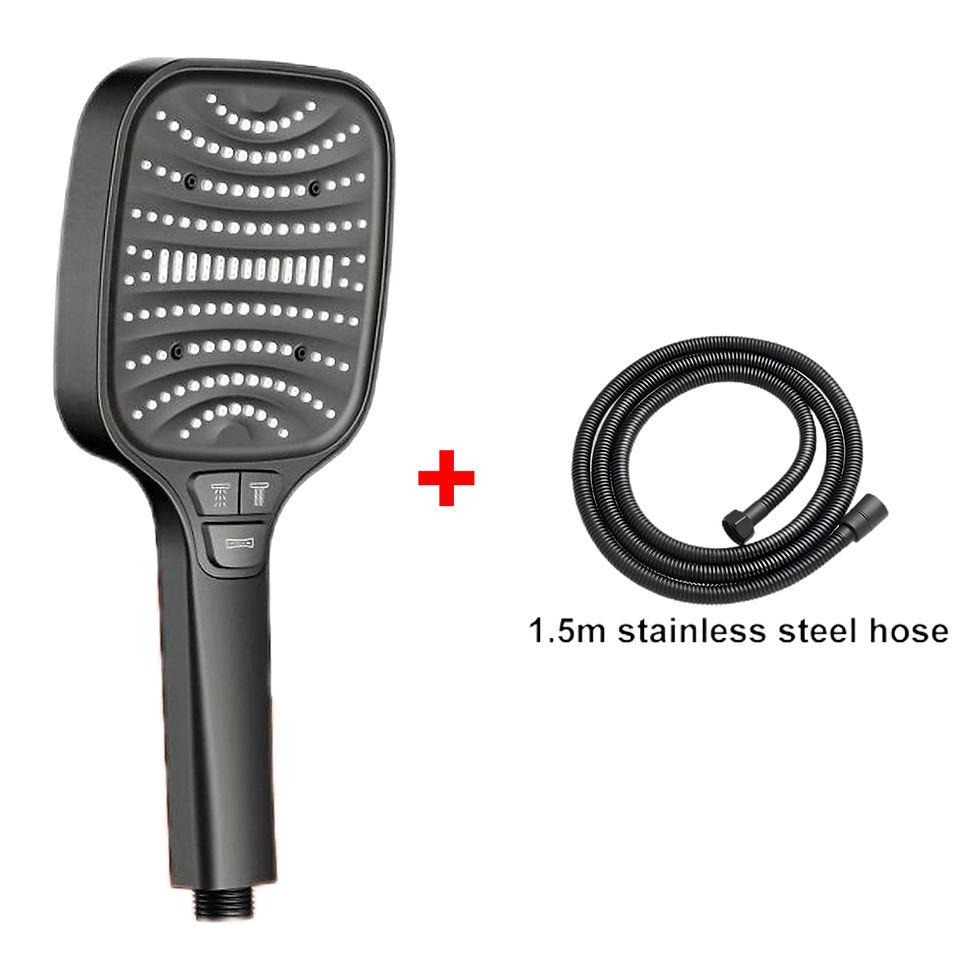 Thumbnail: VILOYI 8-Mode Turbo Pressure Handheld Shower Head, Water Saving Filter