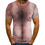 Thumbnail: Summer Fun Muscle Pattern 3D Printed Breathable Loose O-Neck Men's Tee
