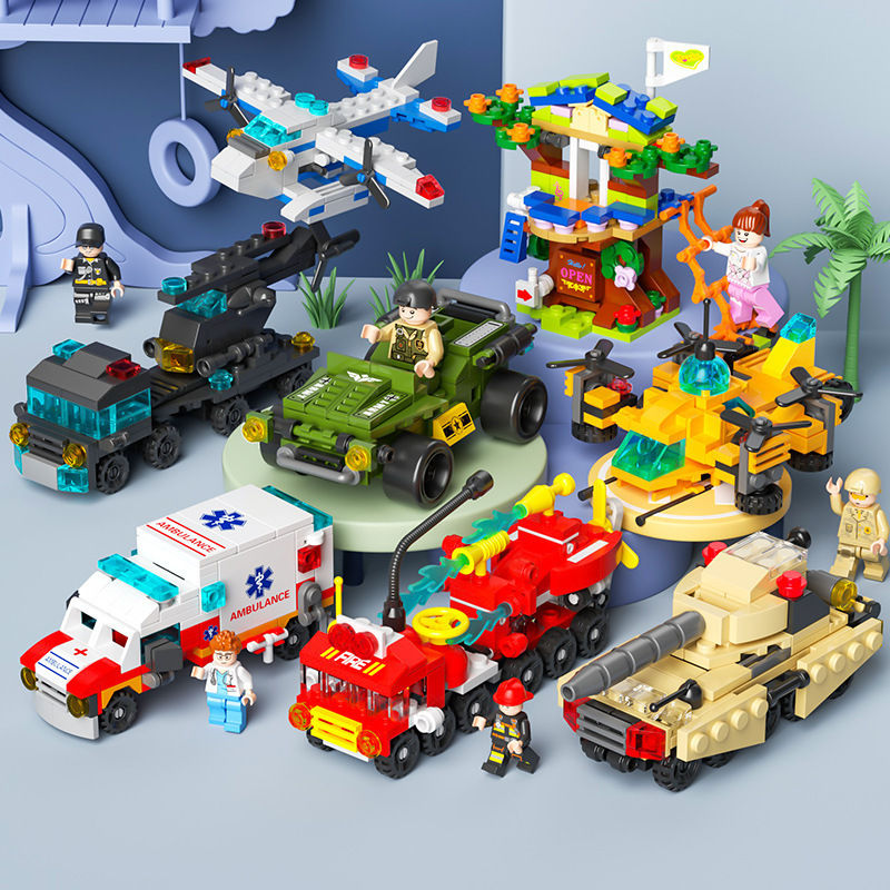 Thumbnail: Ultimate 6-in-1 City Construction Building Blocks Set for Creative Kids