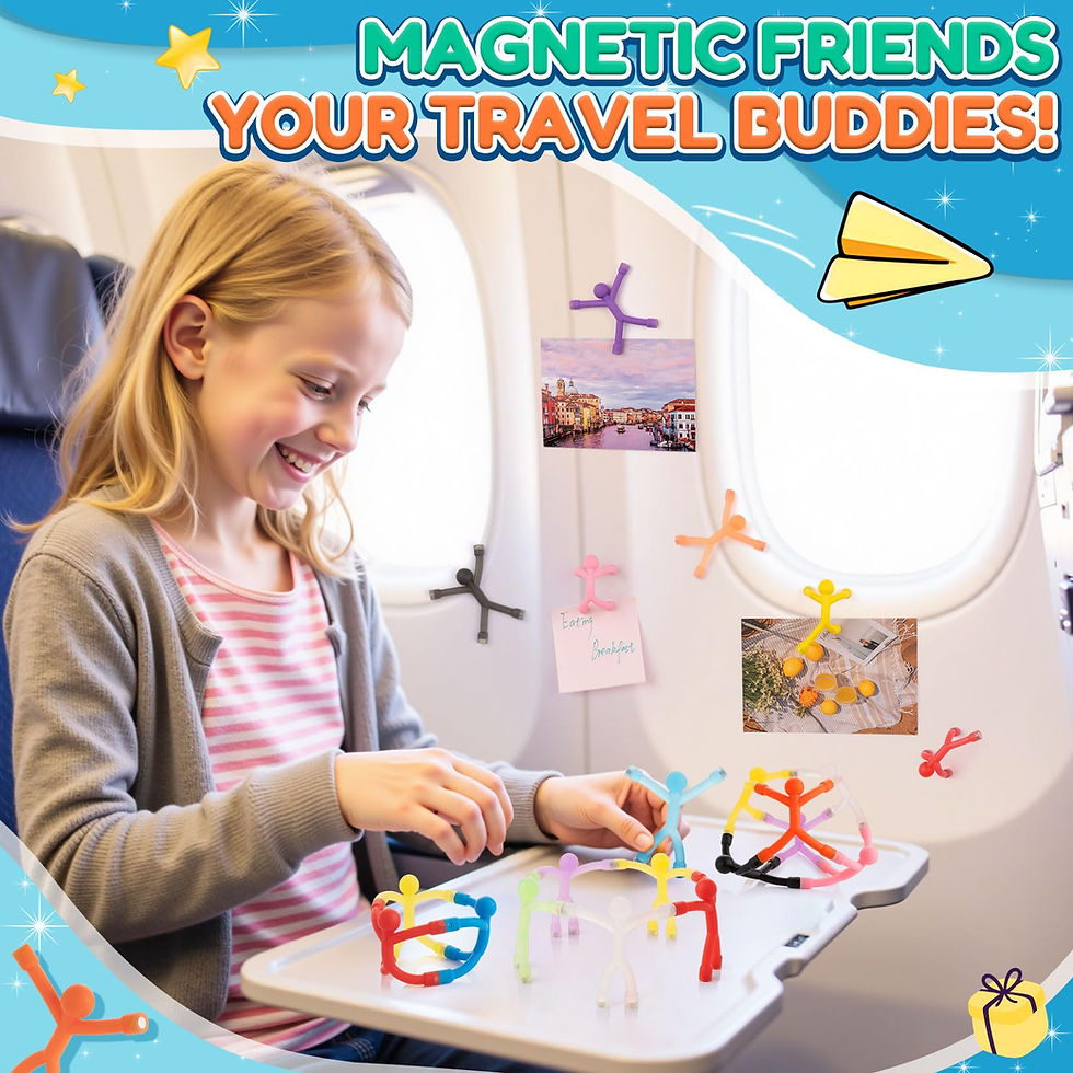 Thumbnail: 10-Piece Magnetic People Figures: Fun Refrigerator Whiteboard Locker Home Magne